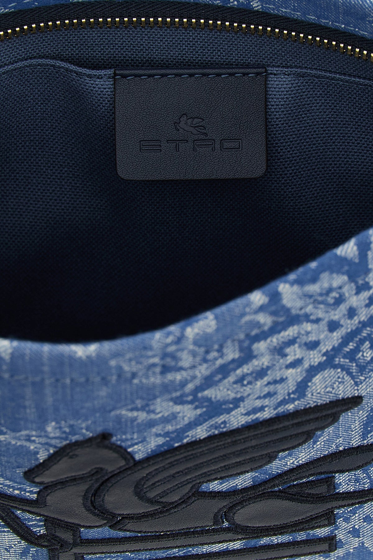 ETRO Jacquard Pochette with Pegaso Detail