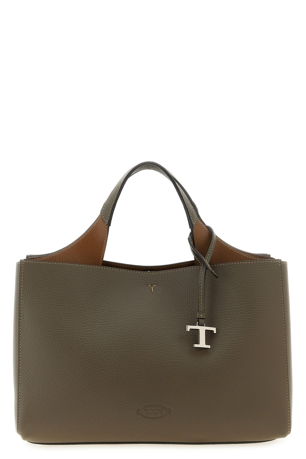 Small leather bucket bag