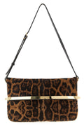 'Magenta Bag Flap' shoulder bag