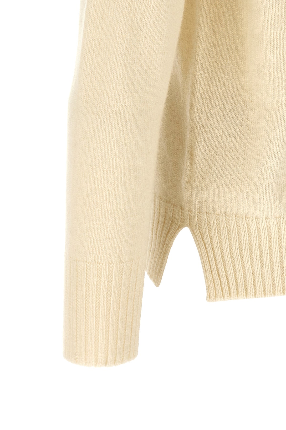 Crewneck Sweater with Side Slits
