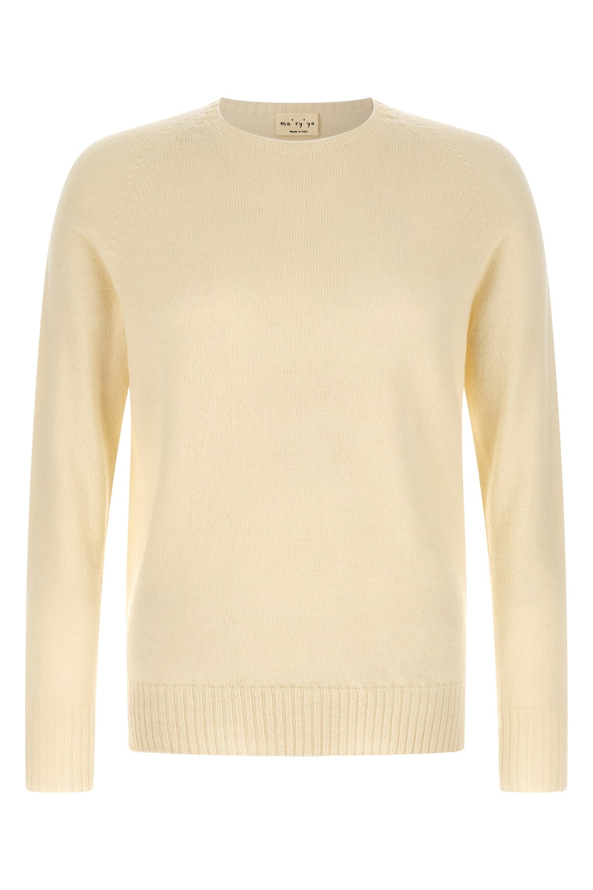 Crewneck Sweater with Side Slits