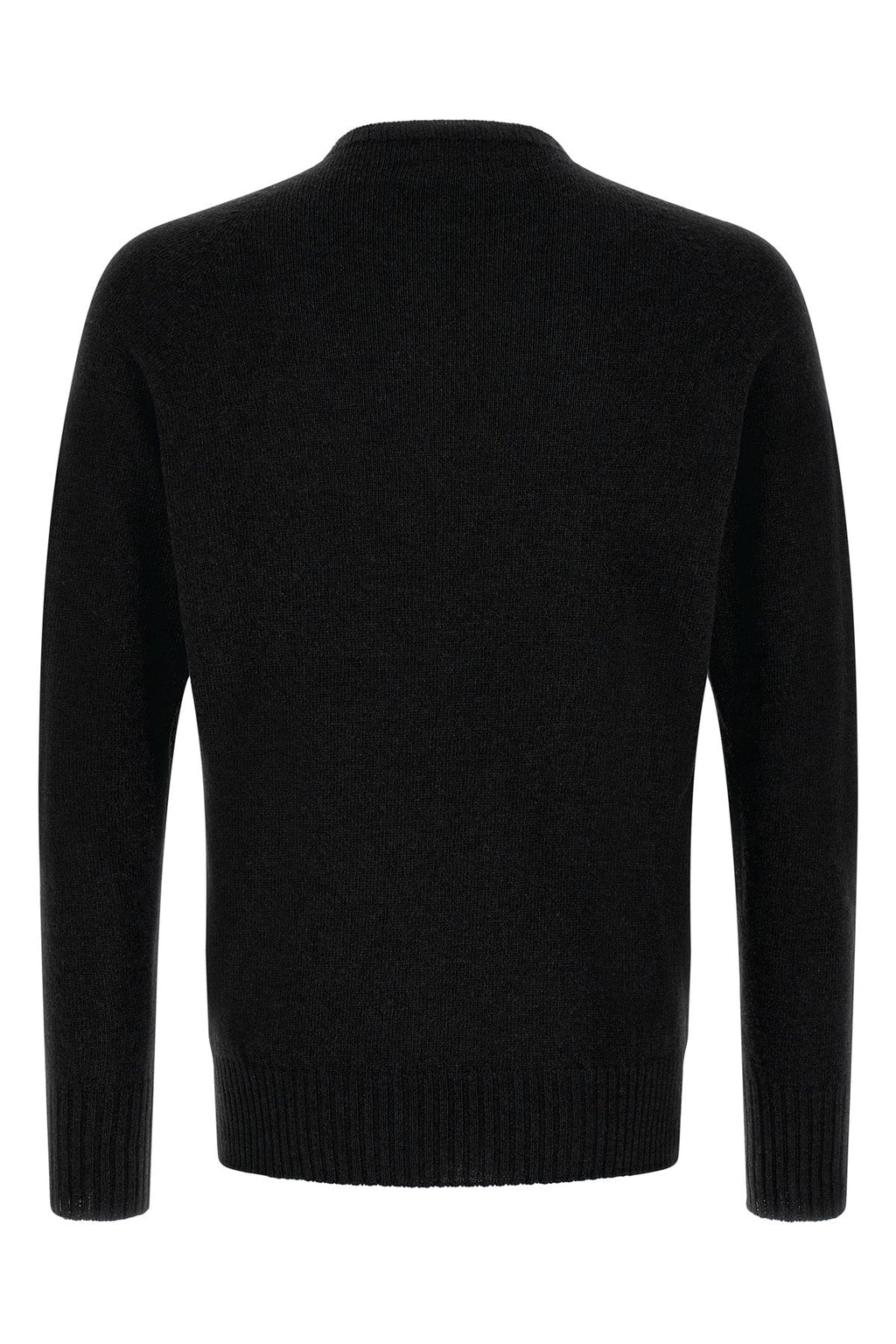 Crew-Neck Sweater with Side Slits