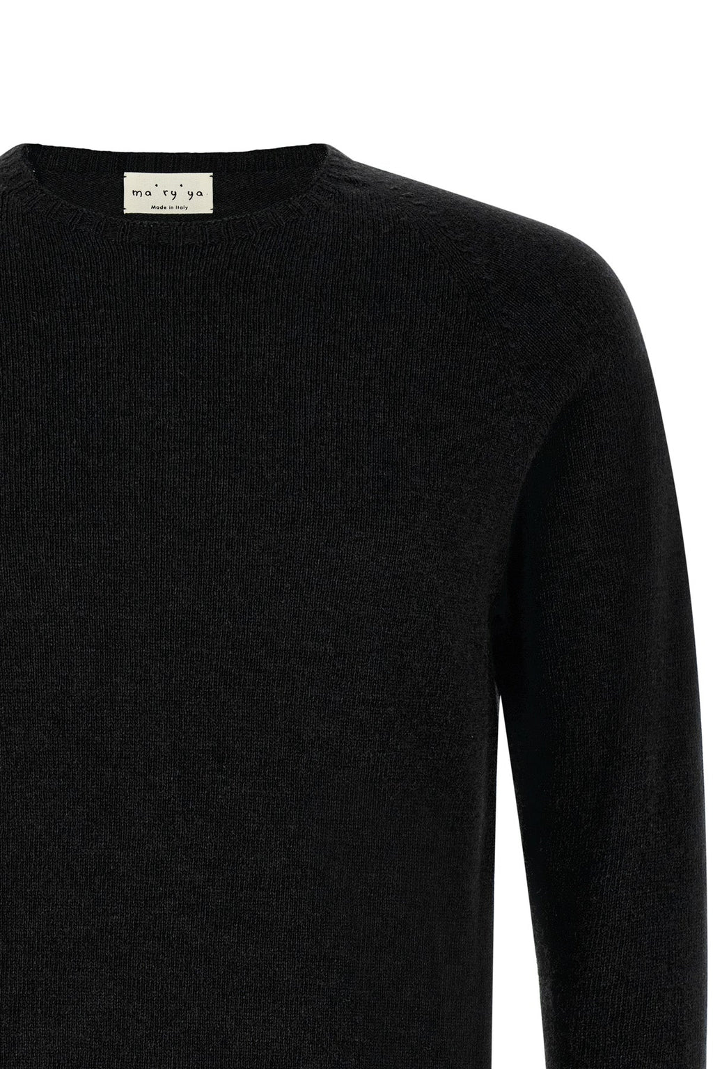 Crew-Neck Sweater with Side Slits