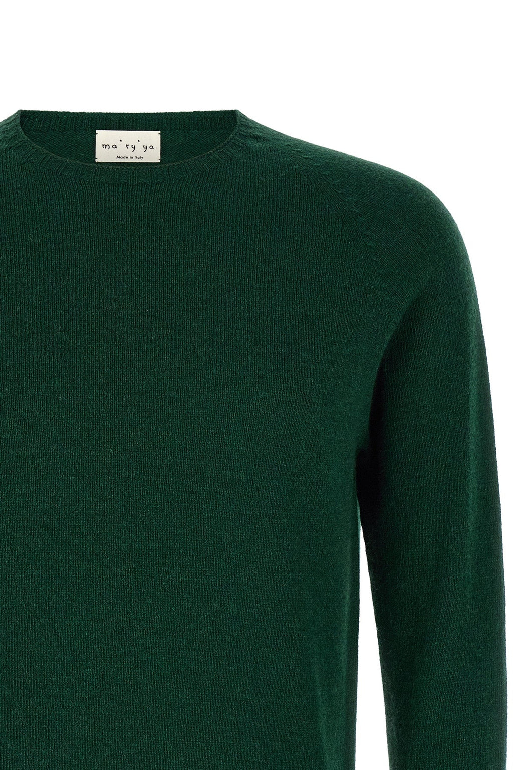 Crew-Neck Sweater with Side Slits