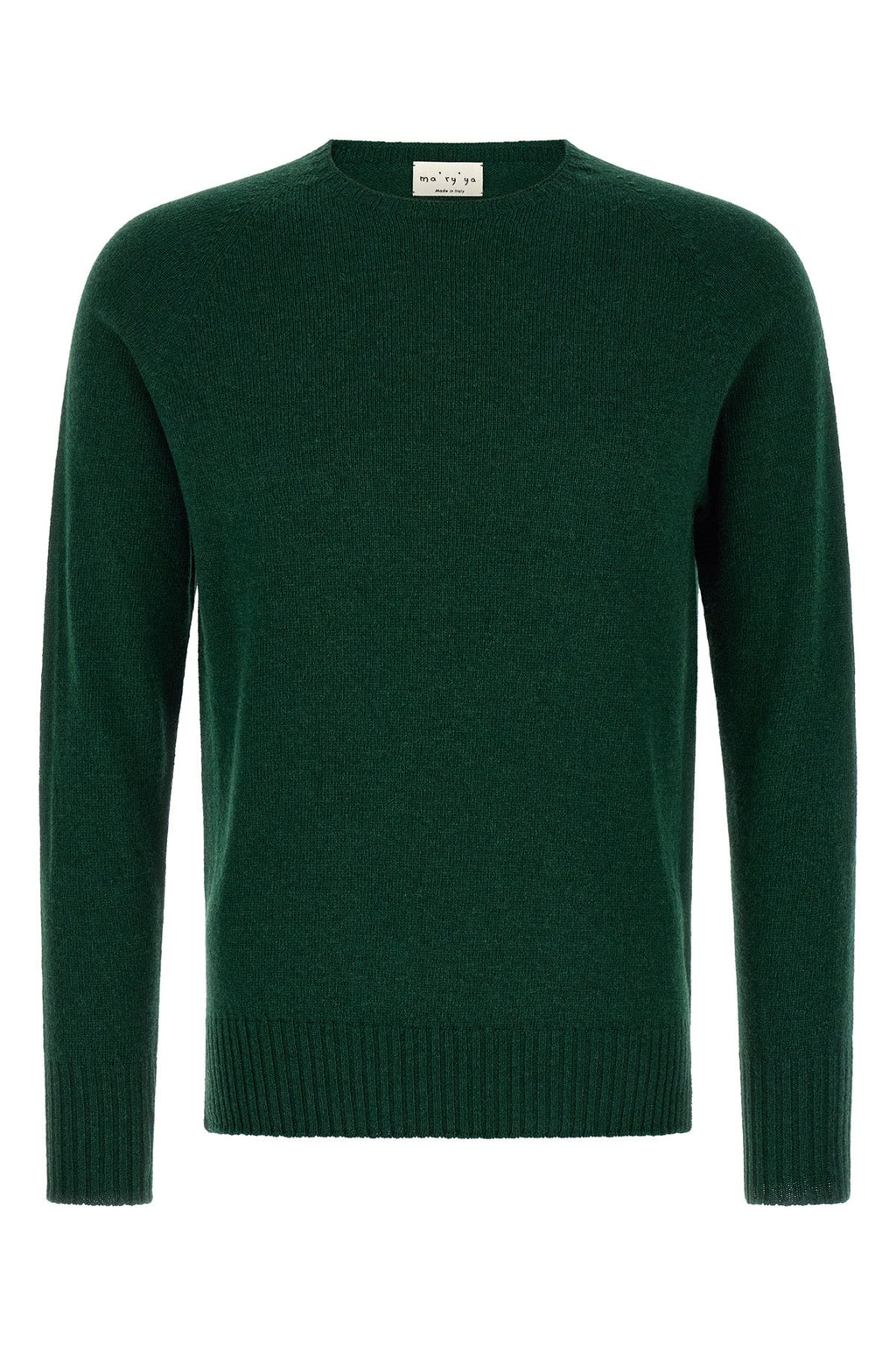 Crew-Neck Sweater with Side Slits