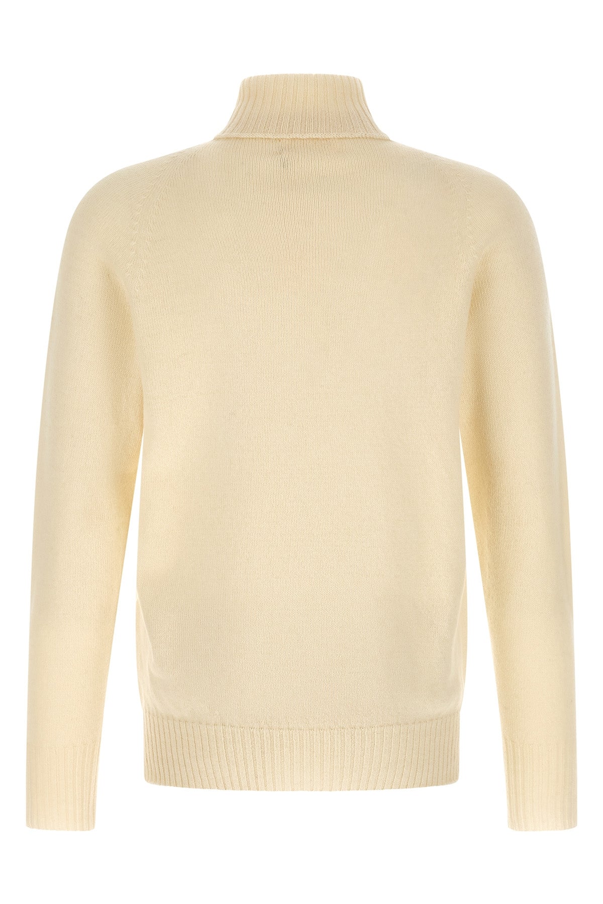 Turtleneck Sweater with Side Slits