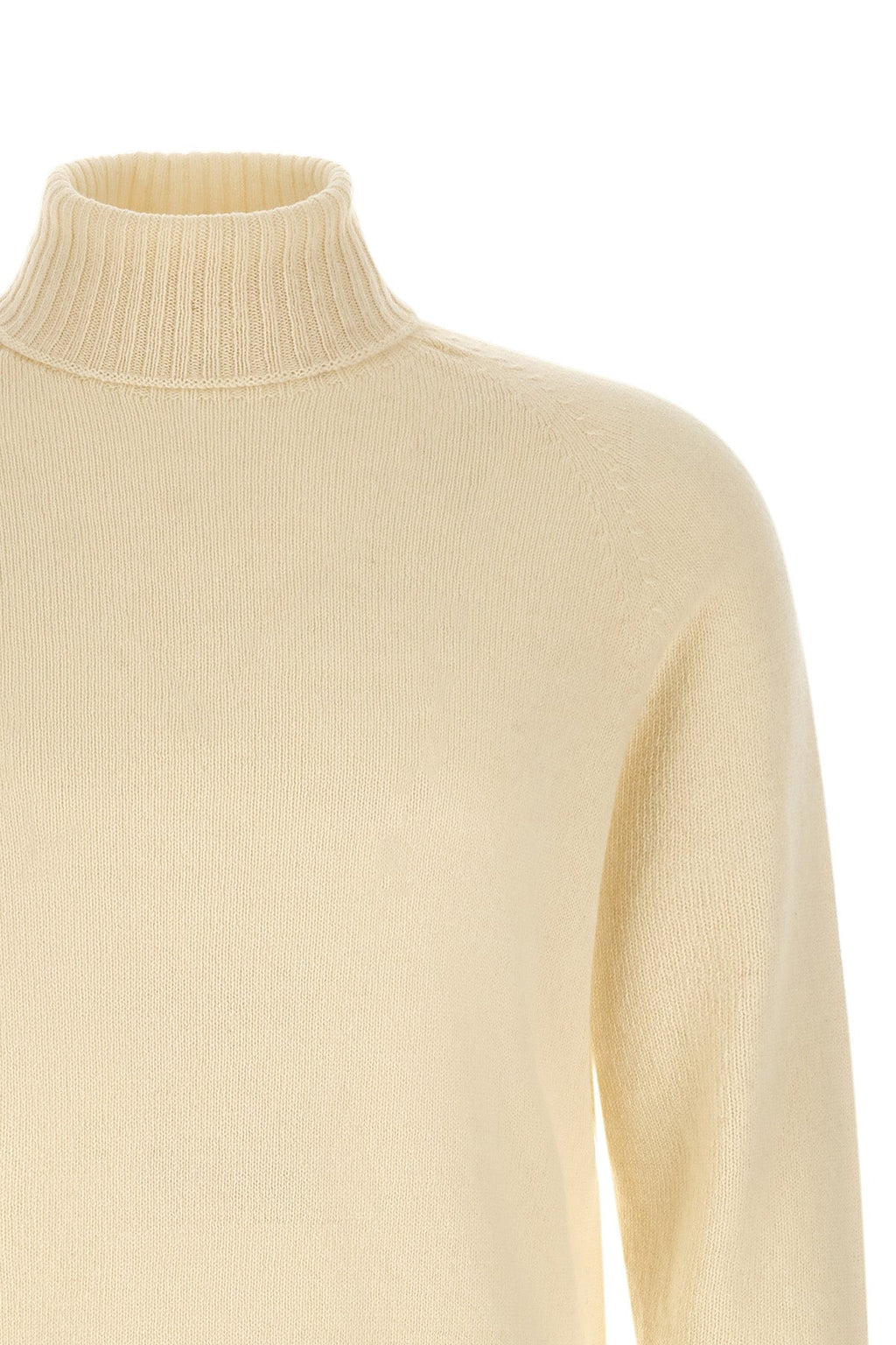 Turtleneck Sweater with Side Slits