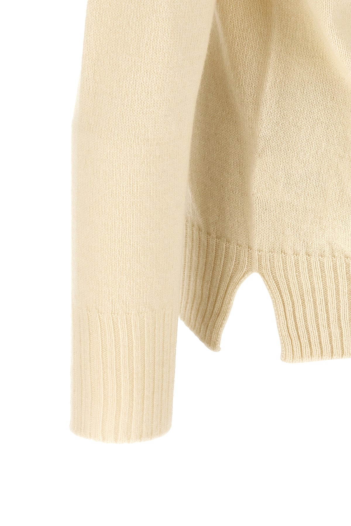 Turtleneck Sweater with Side Slits