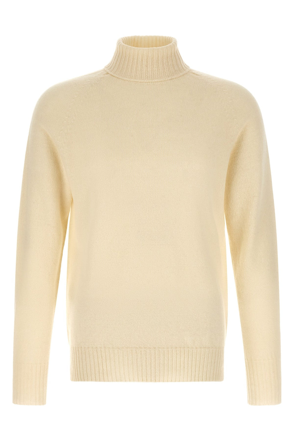 Turtleneck Sweater with Side Slits