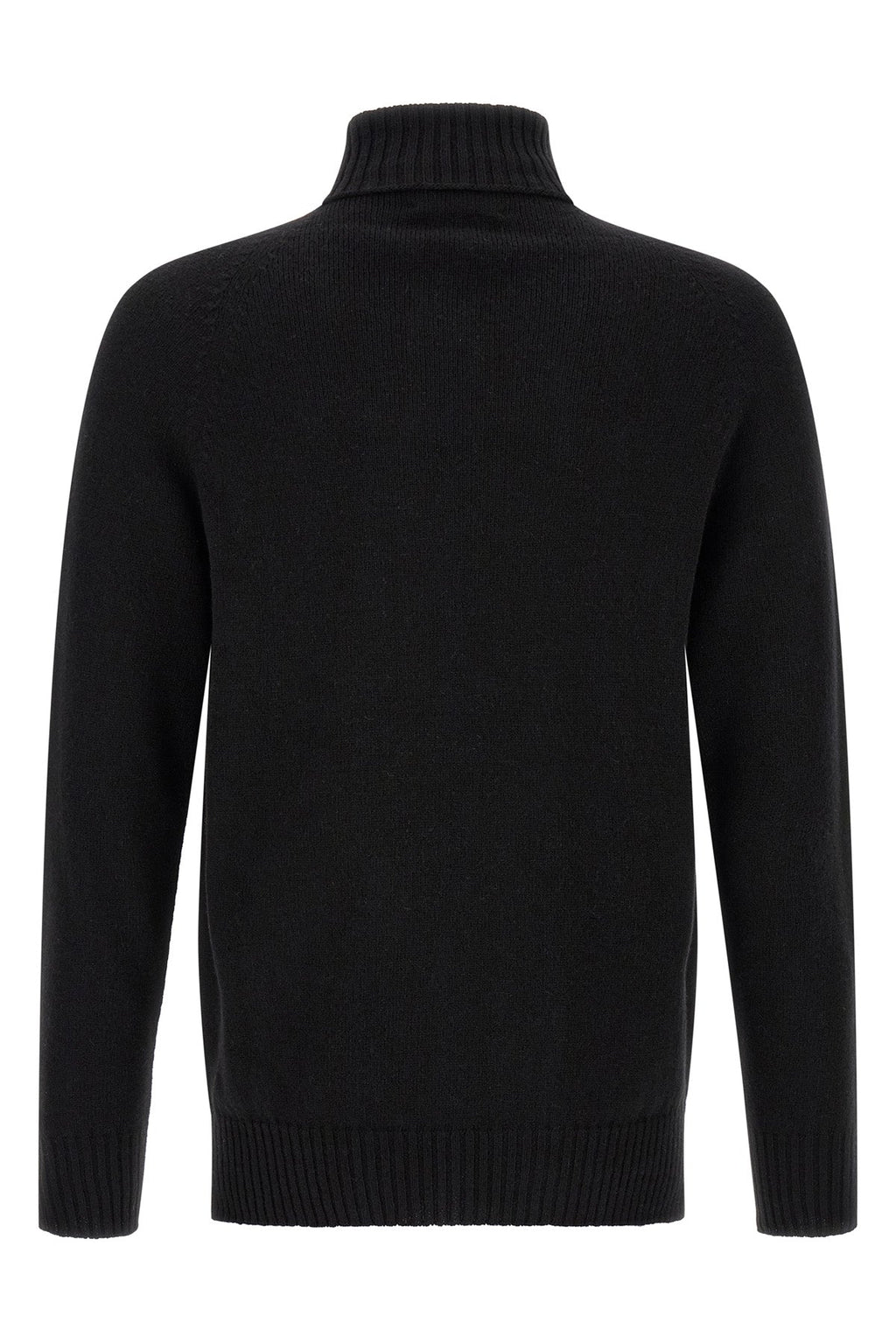 High-Neck Knit with Side Vents