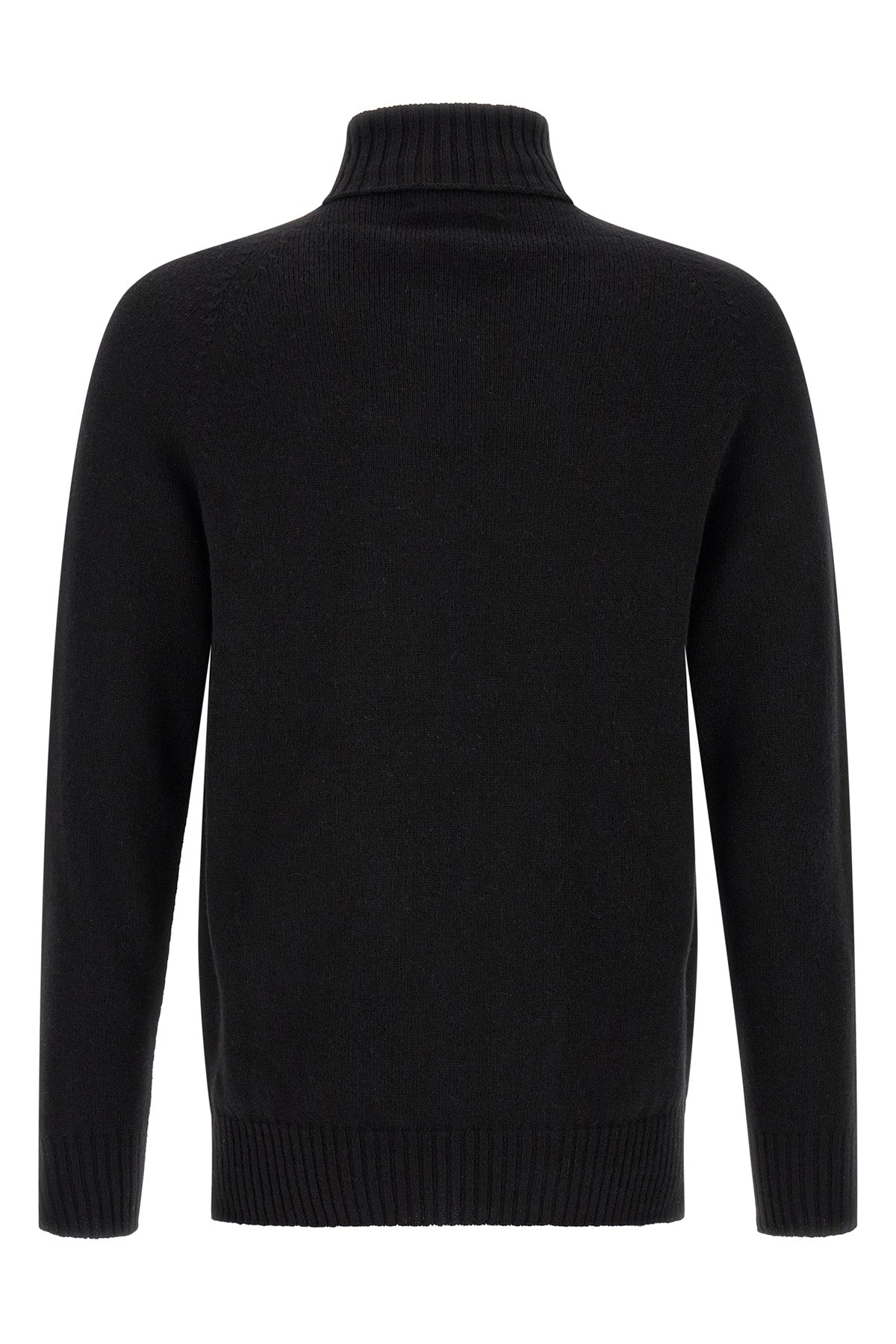 High-Neck Knit with Side Vents