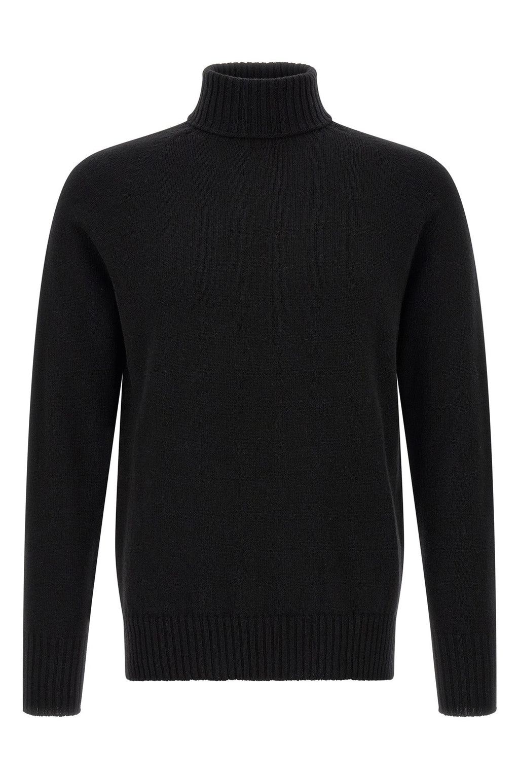 High-Neck Knit with Side Vents