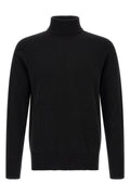 High-Neck Knit with Side Vents