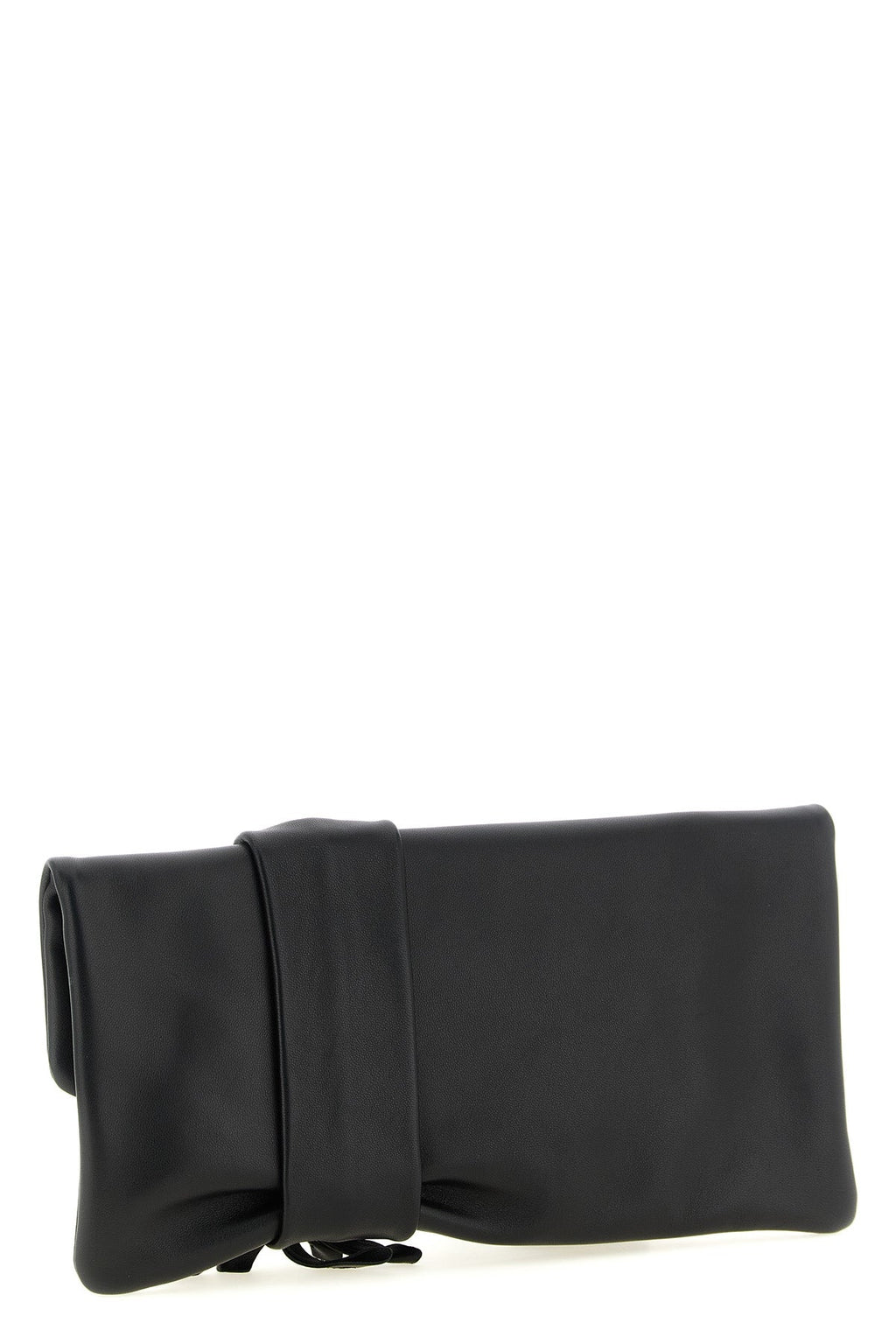 Jimmy Choo Zandra Leather Clutch With Floral Appliqué