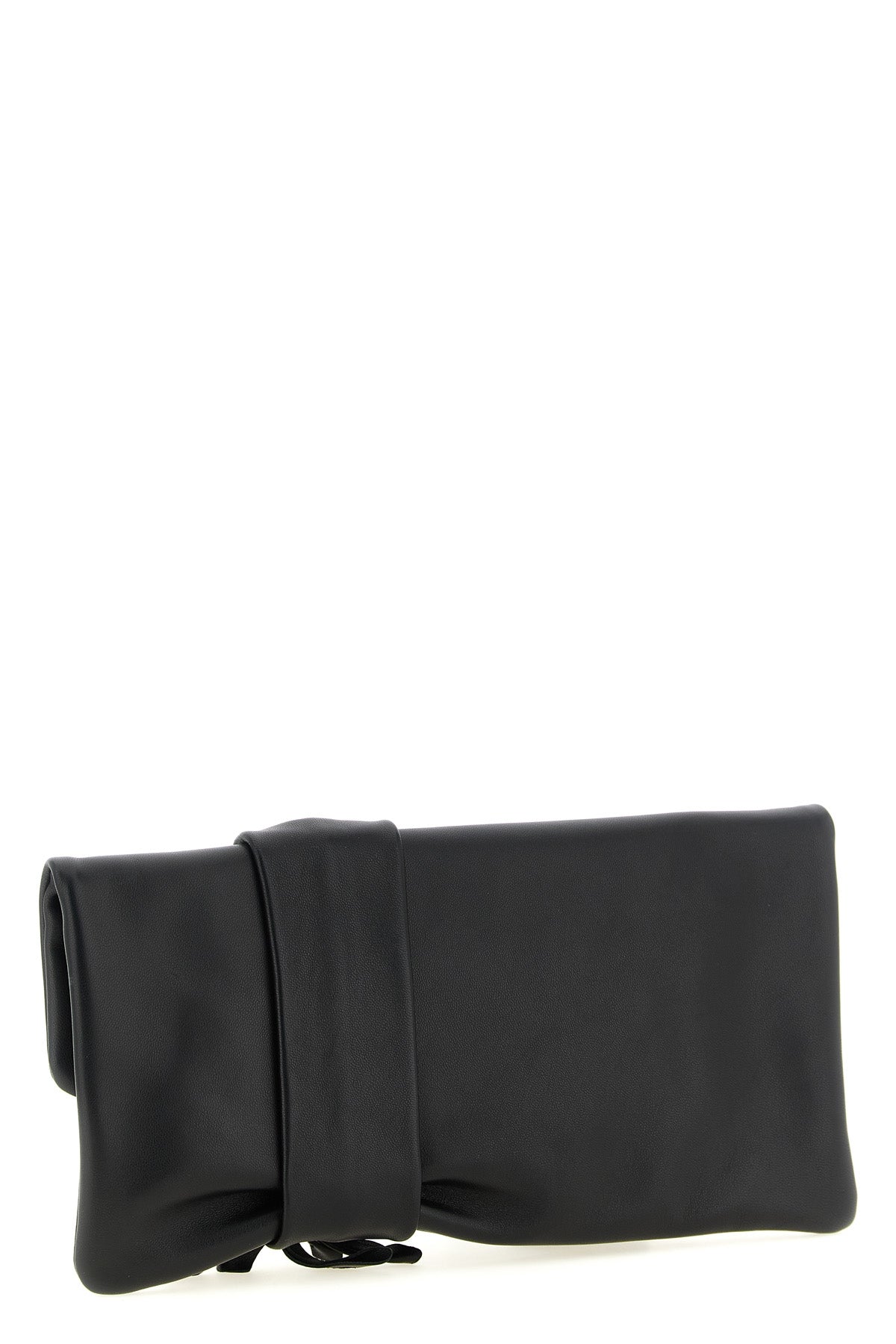 Jimmy Choo Zandra Leather Clutch With Floral Appliqué