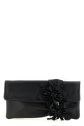 Jimmy Choo Zandra Leather Clutch With Floral Appliqué