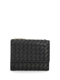 Bottega Veneta Women Small "Bi-Fold" Woven Wallet