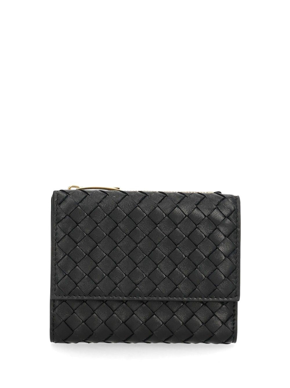 Bottega Veneta Women Small "Bi-Fold" Woven Wallet