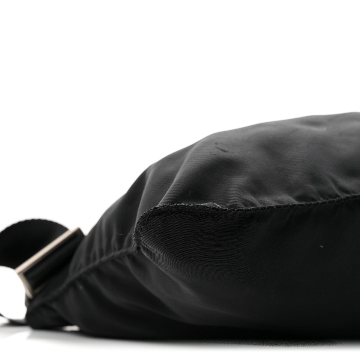 Nylon Vela Flat Messenger Bag Black