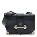 City Calf Saffiano Cahier Bag Black