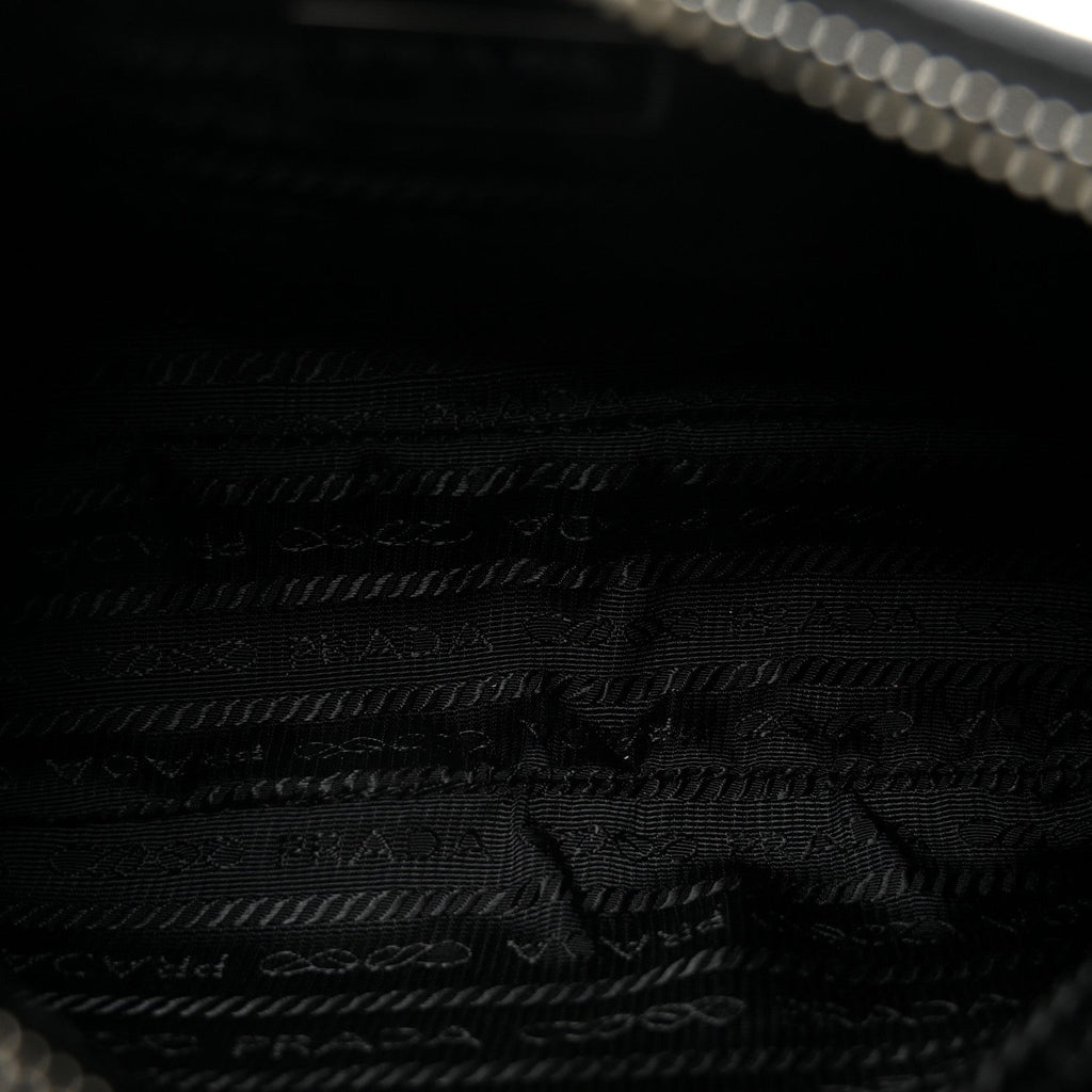 Tessuto Nylon Saffiano Mini Re-Edition 2005 Bag Black