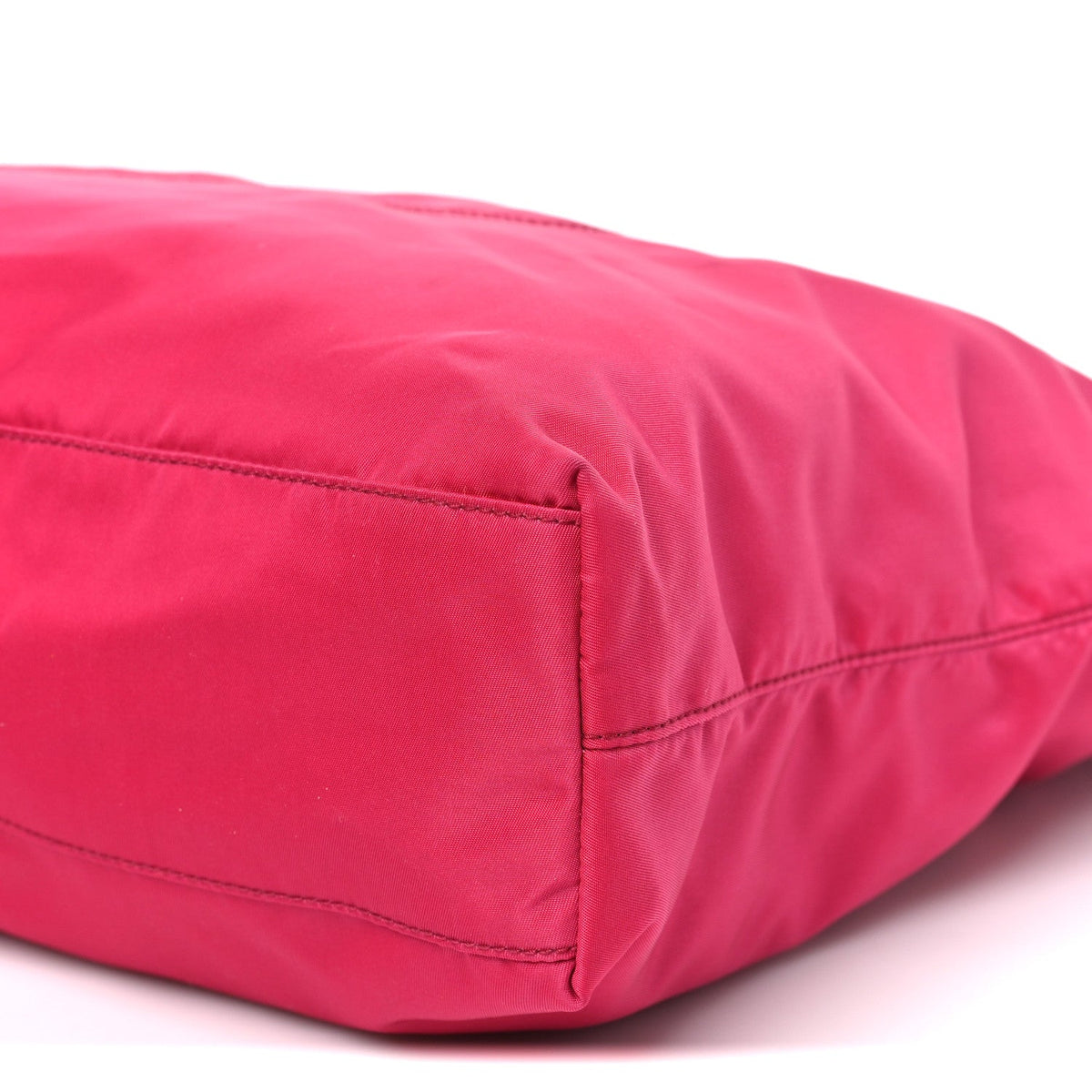 Tessuto Nylon Saffiano Pocket Tote Ibisco