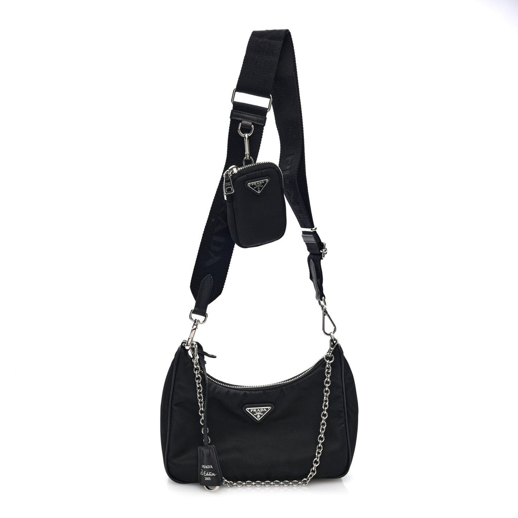 Nylon Re-Edition 2005 Shoulder Bag Black