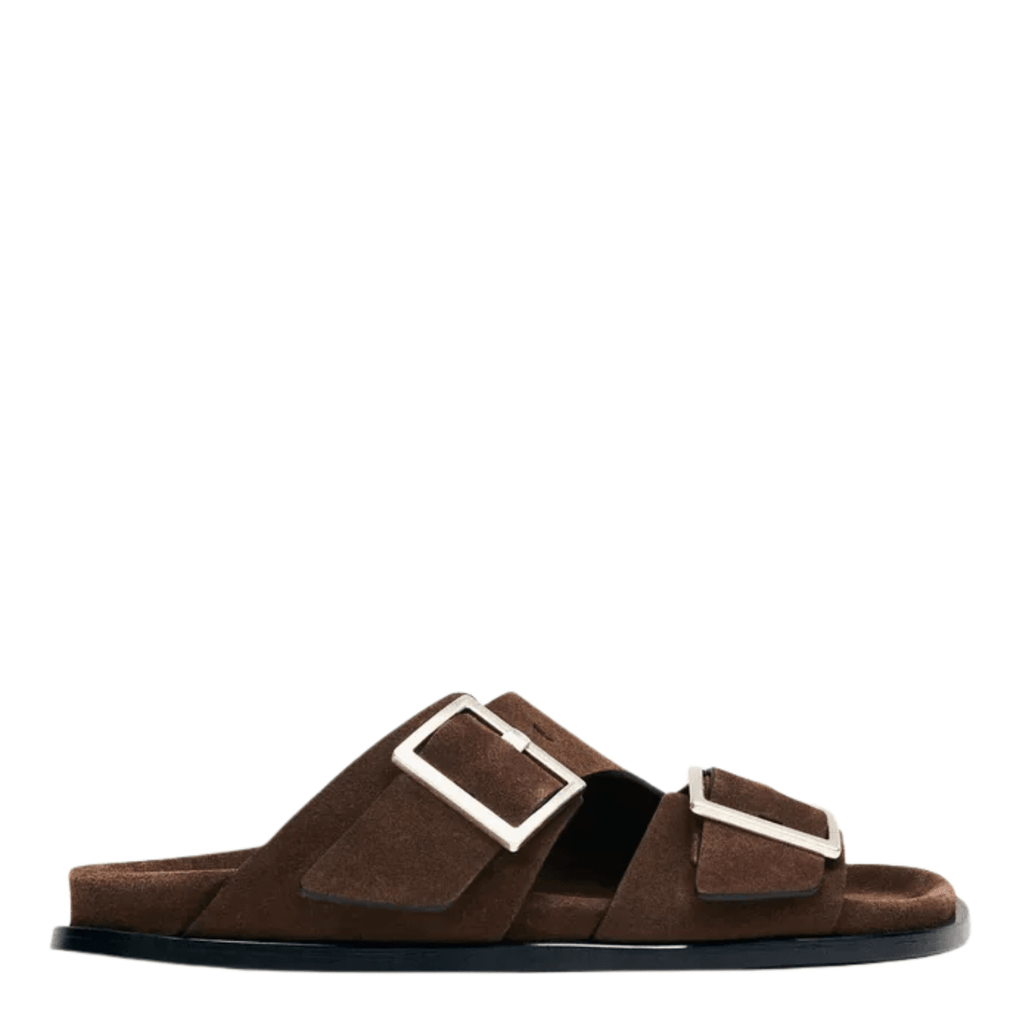 Alohas Women's Alba Sandal in Suede Brown