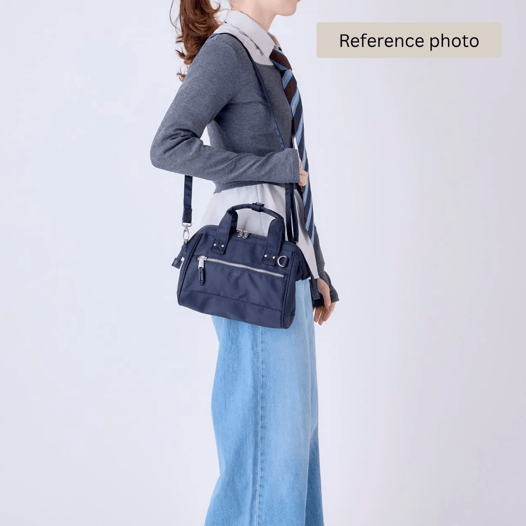Anello Cross Bottle 2 Way Mini Shoulder Bag in Black