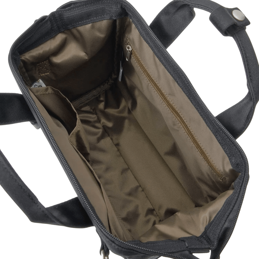 Anello Cross Bottle 2 Way Mini Shoulder Bag in Black