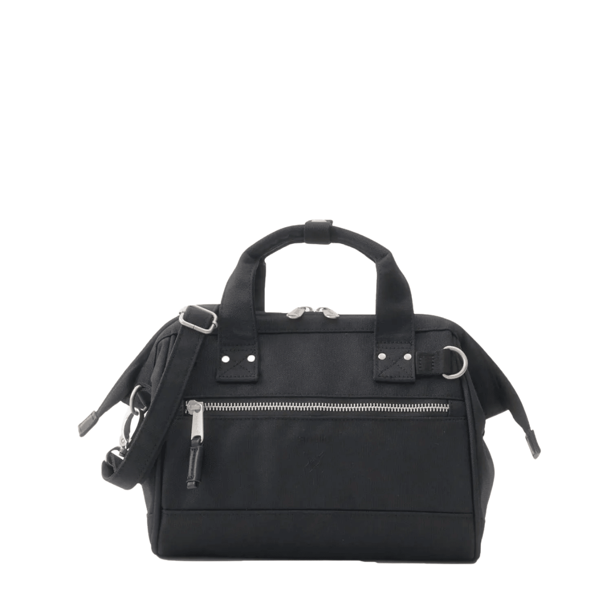 Anello Cross Bottle 2 Way Mini Shoulder Bag in Black