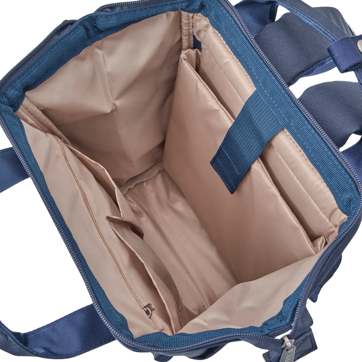 Anello Cross Bottle Backpack Small in Navy