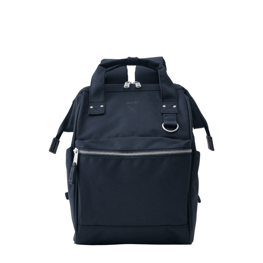 Anello Cross Bottle Backpack Small in Navy