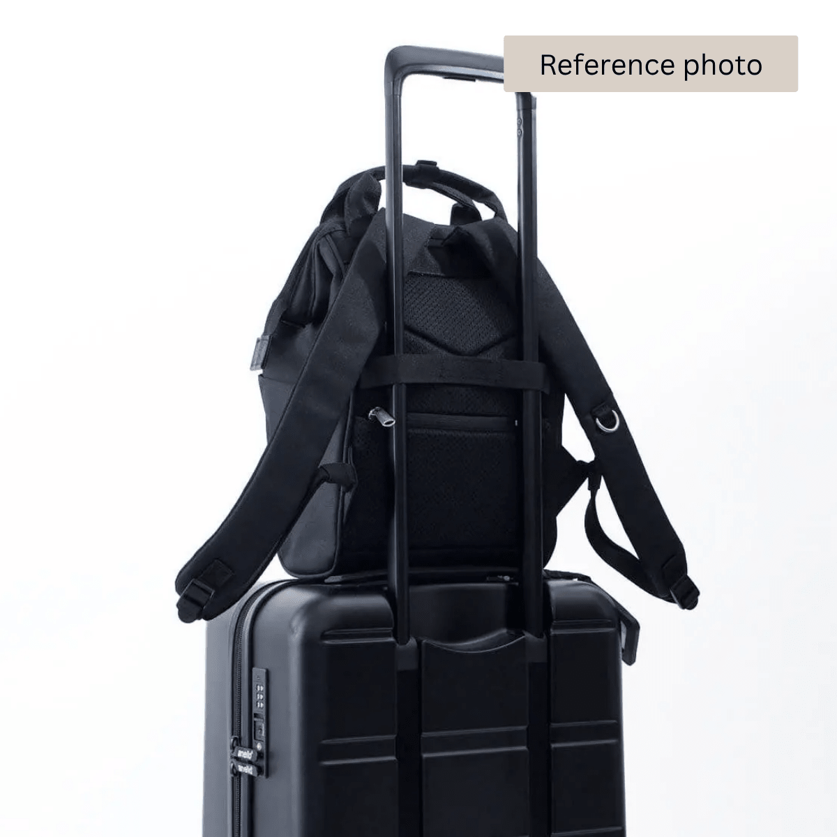 Anello Cross Bottle Backpack Small in Navy