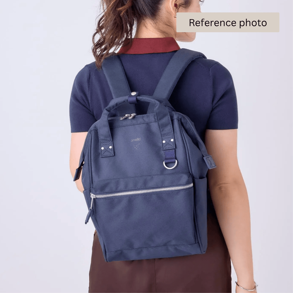 Anello Cross Bottle Backpack Small in Navy