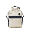 Anello Cross Bottle Backpack Small in White Black