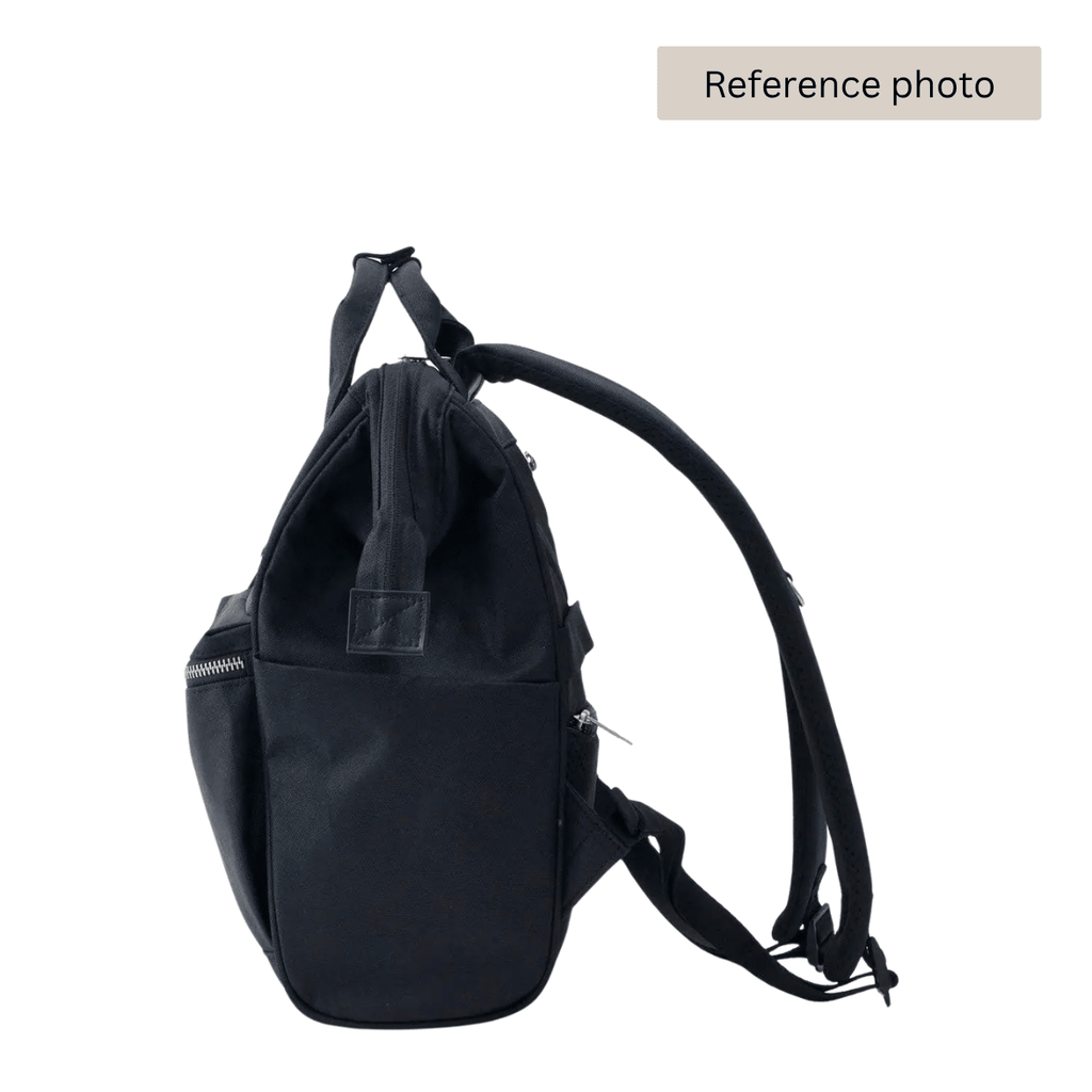 Anello Cross Bottle Backpack Small in White Black