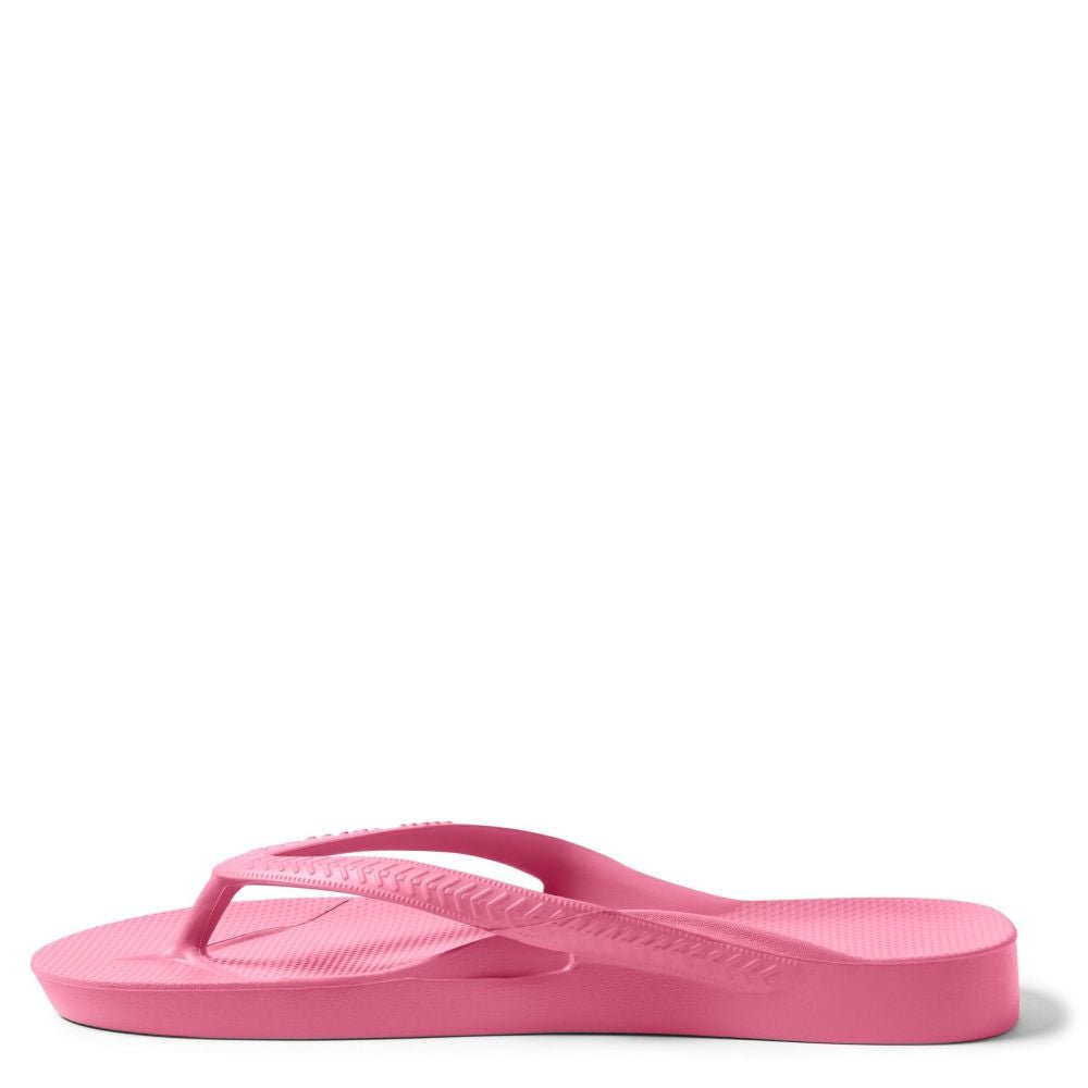 Archies Women's Arch Support Flip Flops in Hot Pink