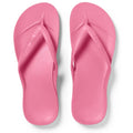 Archies Women's Arch Support Flip Flops in Hot Pink