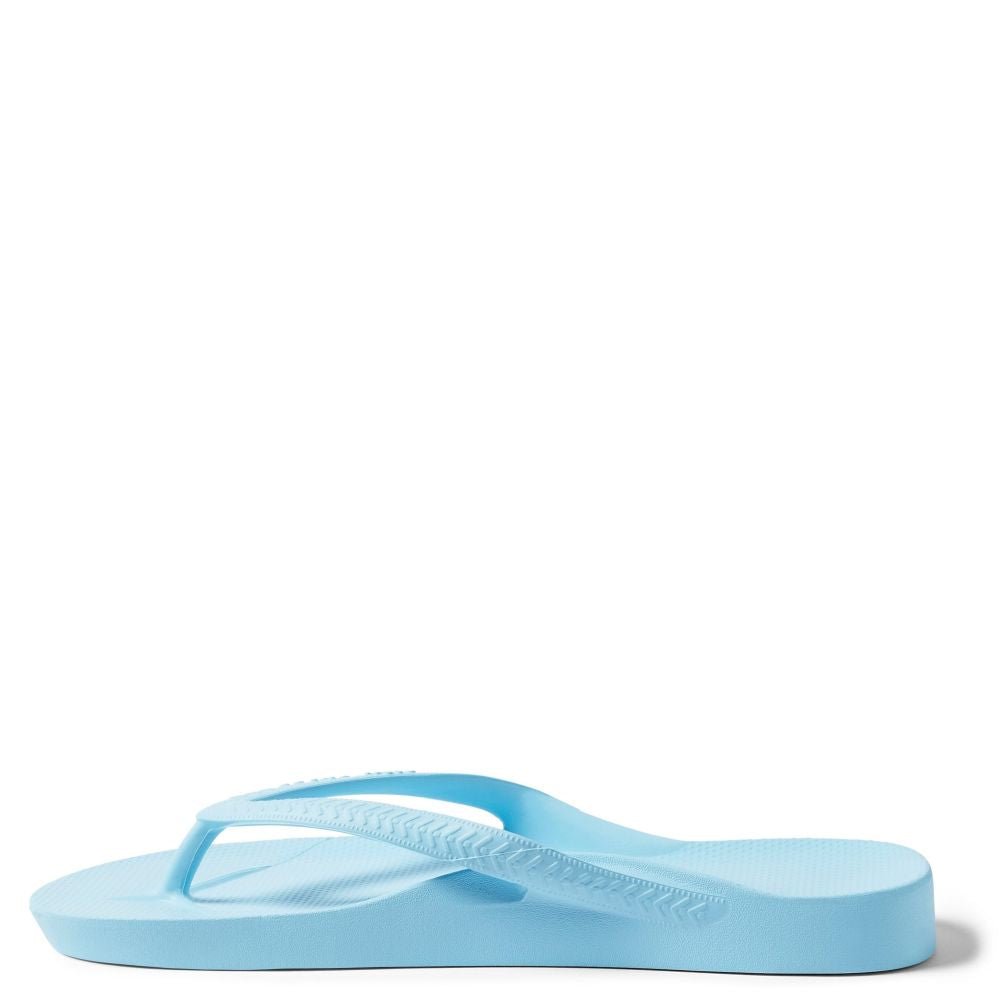 Archies Women's Arch Support Flip Flops in Sky Blue