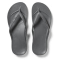 Archies Arch Support Flip Flops in Charcoal