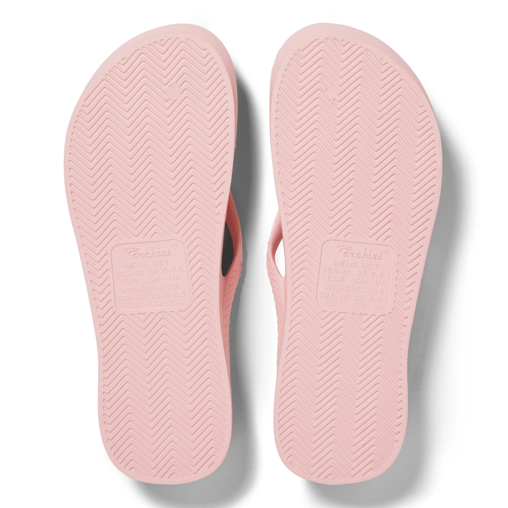 Archies Women's Arch Support Flip Flops in Pink