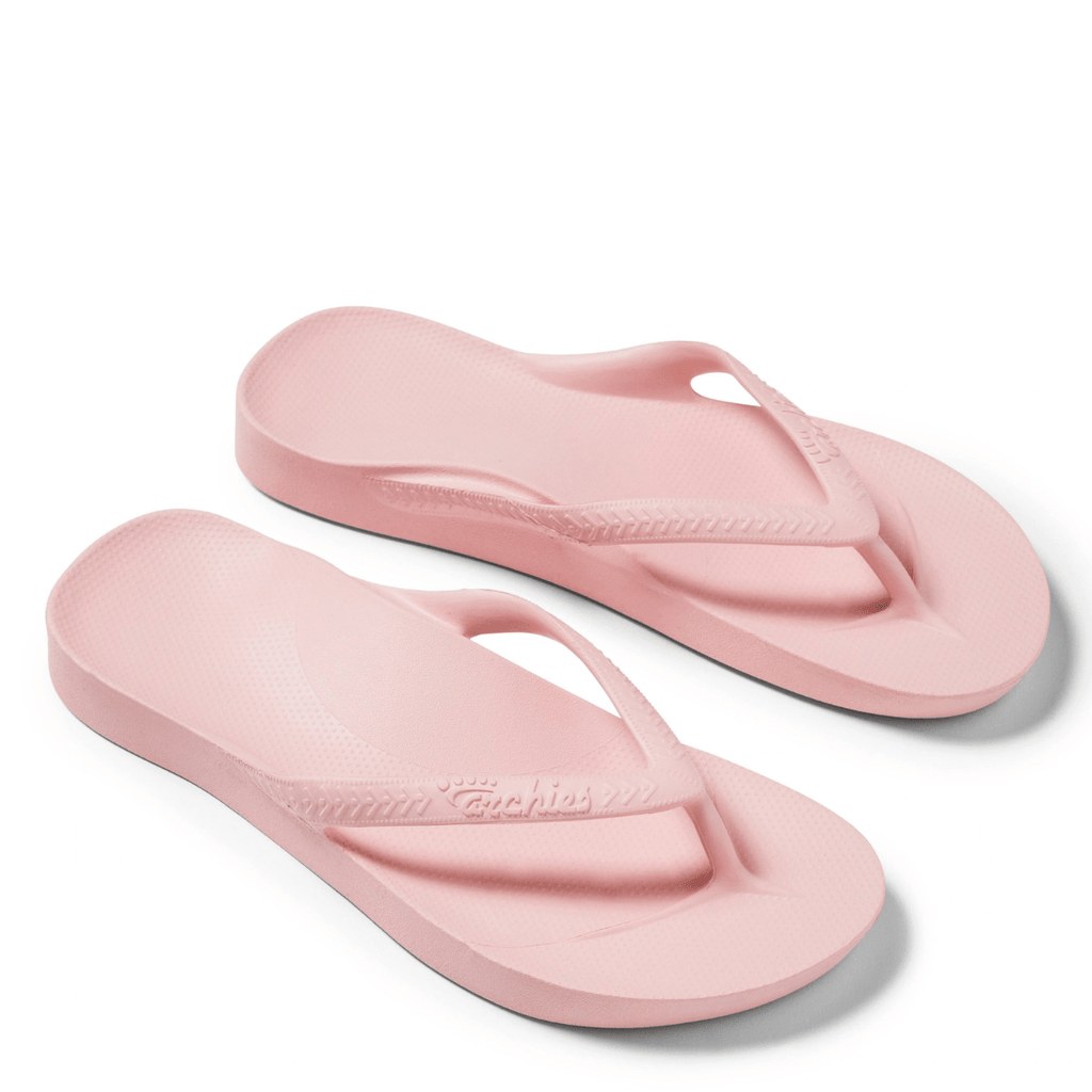 Archies Women's Arch Support Flip Flops in Pink