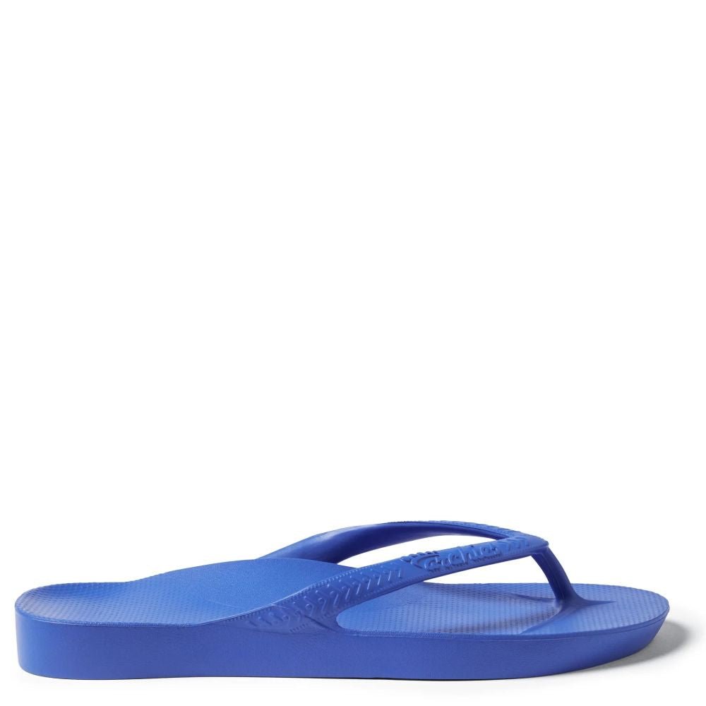 Archies Arch Support Flip Flops in Royal Blue