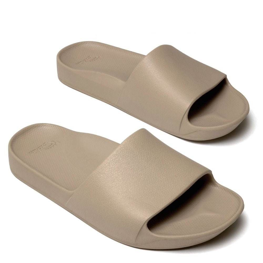 Archies Arch Support Slides in Taupe