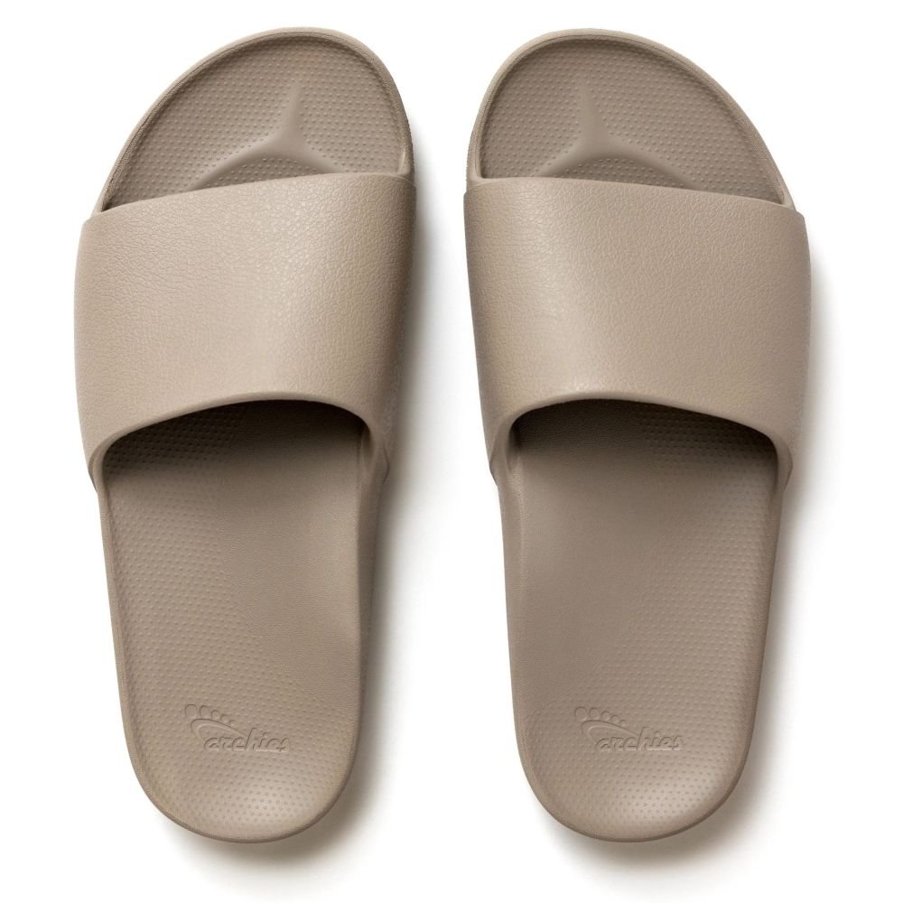 Archies Arch Support Slides in Taupe