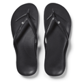 Archies Women's Crystal Arch Support Flip Flops in Black