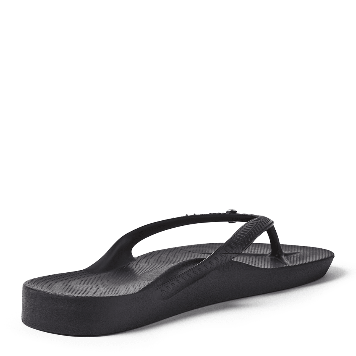 Archies Women's Crystal Arch Support Flip Flops in Black