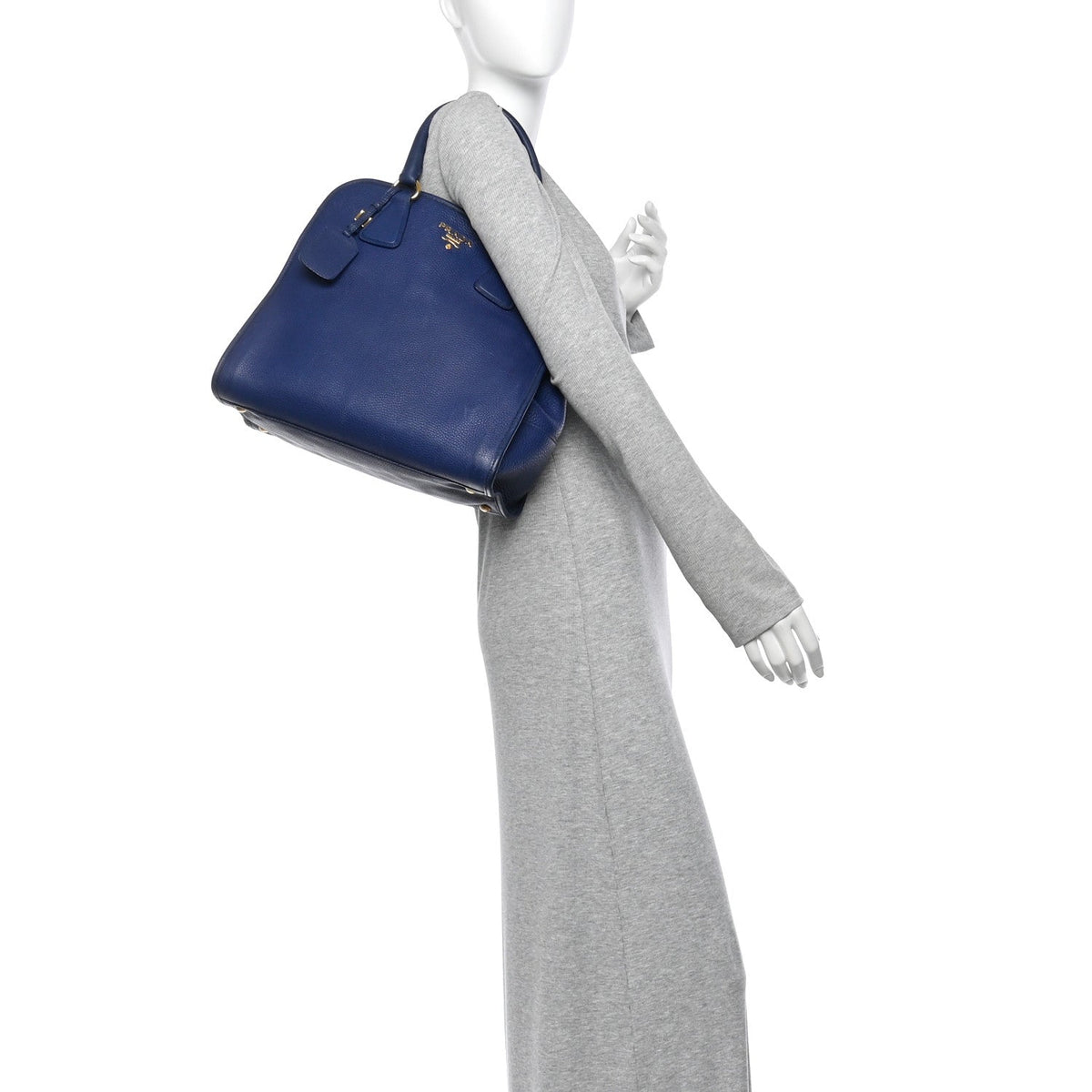 Vitello Daino Shopping Tote Inchiostro