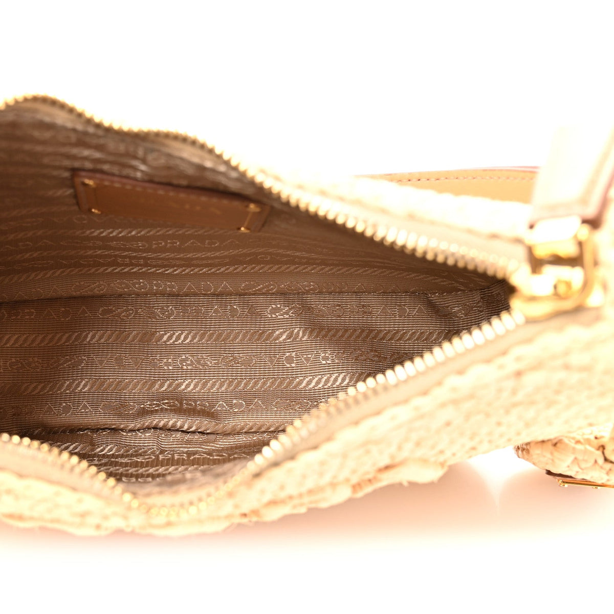 Yarn Raffia Effect Crochet Mini Re-Edition 2000 Shoulder Bag Naturale